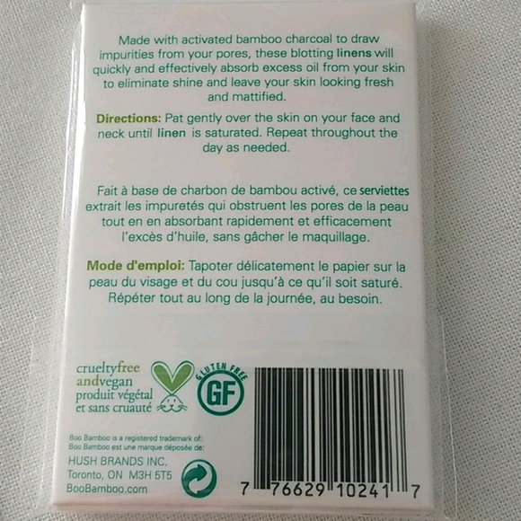 💕Host pick Bamboo Charcoal Blotting Linens X 4 - Picture 2 of 2